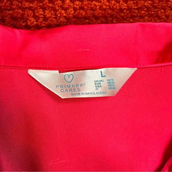 Primark hot pink pajama set , size large - Picture 6 of 8